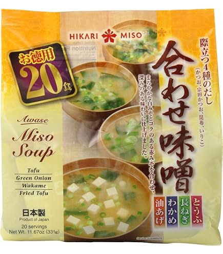 Amazon.com : oldparentsShinsyu-ichi Instant Miso Soup, Tofu, 6.04